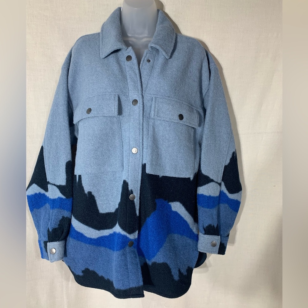 Wild fable oversized landscape mountain jacket